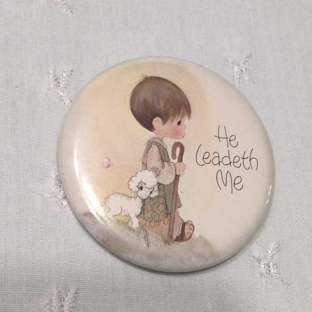 Hallmark Lapel Pin He Leadeth Me Made in USA